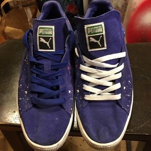 Navy Blue Puma Suede